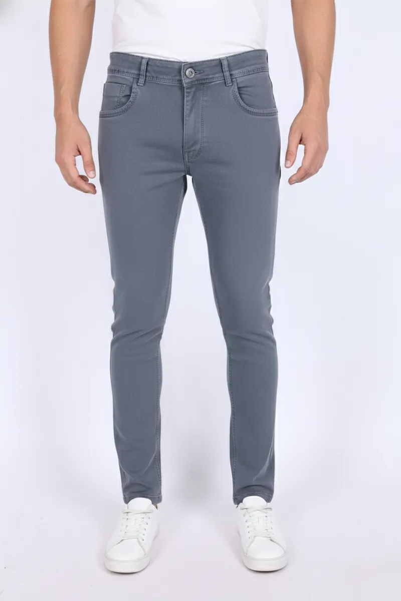 Men Cotton Blend Slim Tapered Fit Jeans