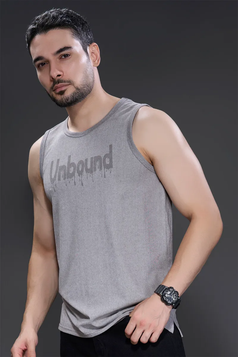 Men's Printed Cotton Lycra Tank Top