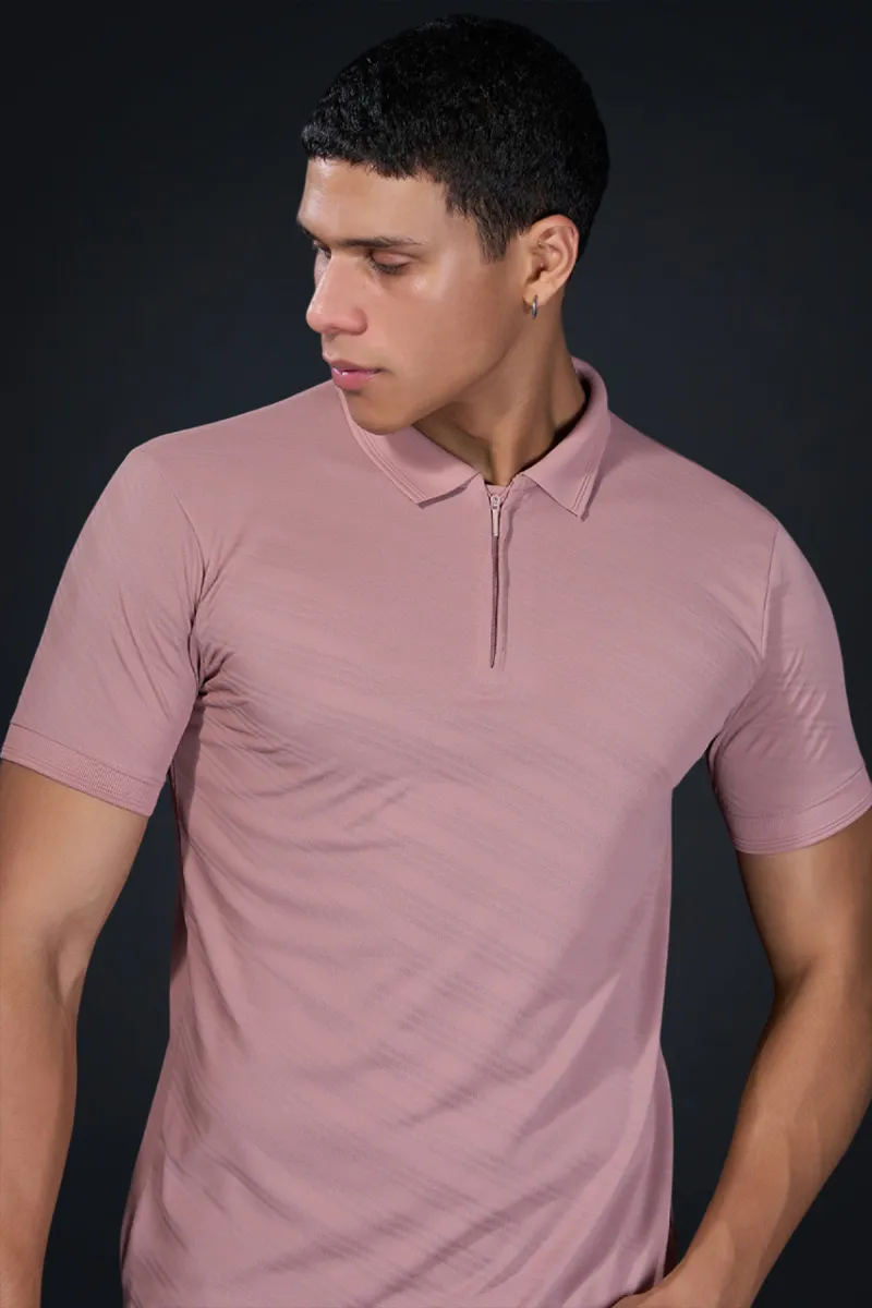 Men's Cotton Textured Casual T-shirt CLMTS09MAU40 Baeficker