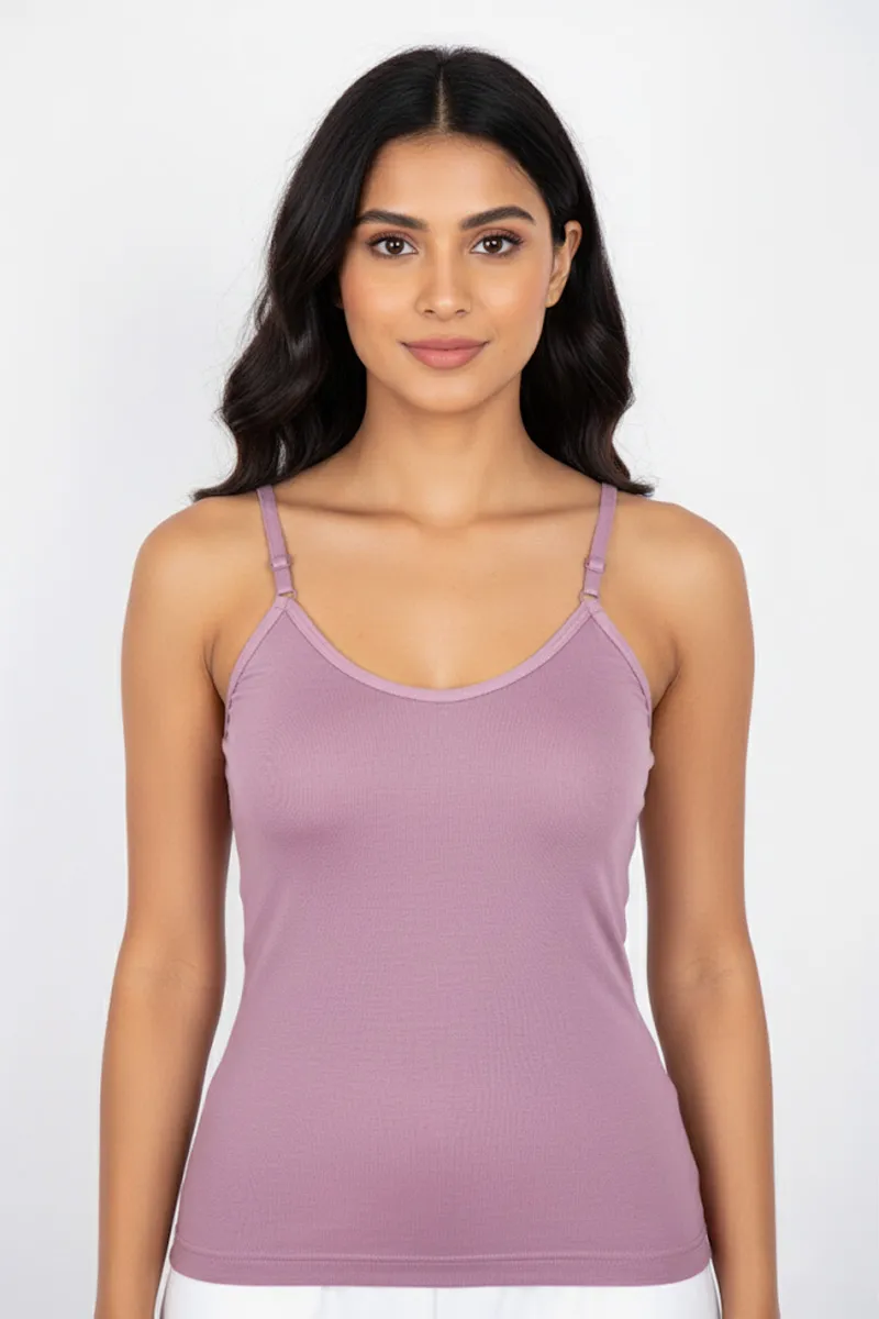 Cotton Solid Camisole for Women CLW00054MAU90