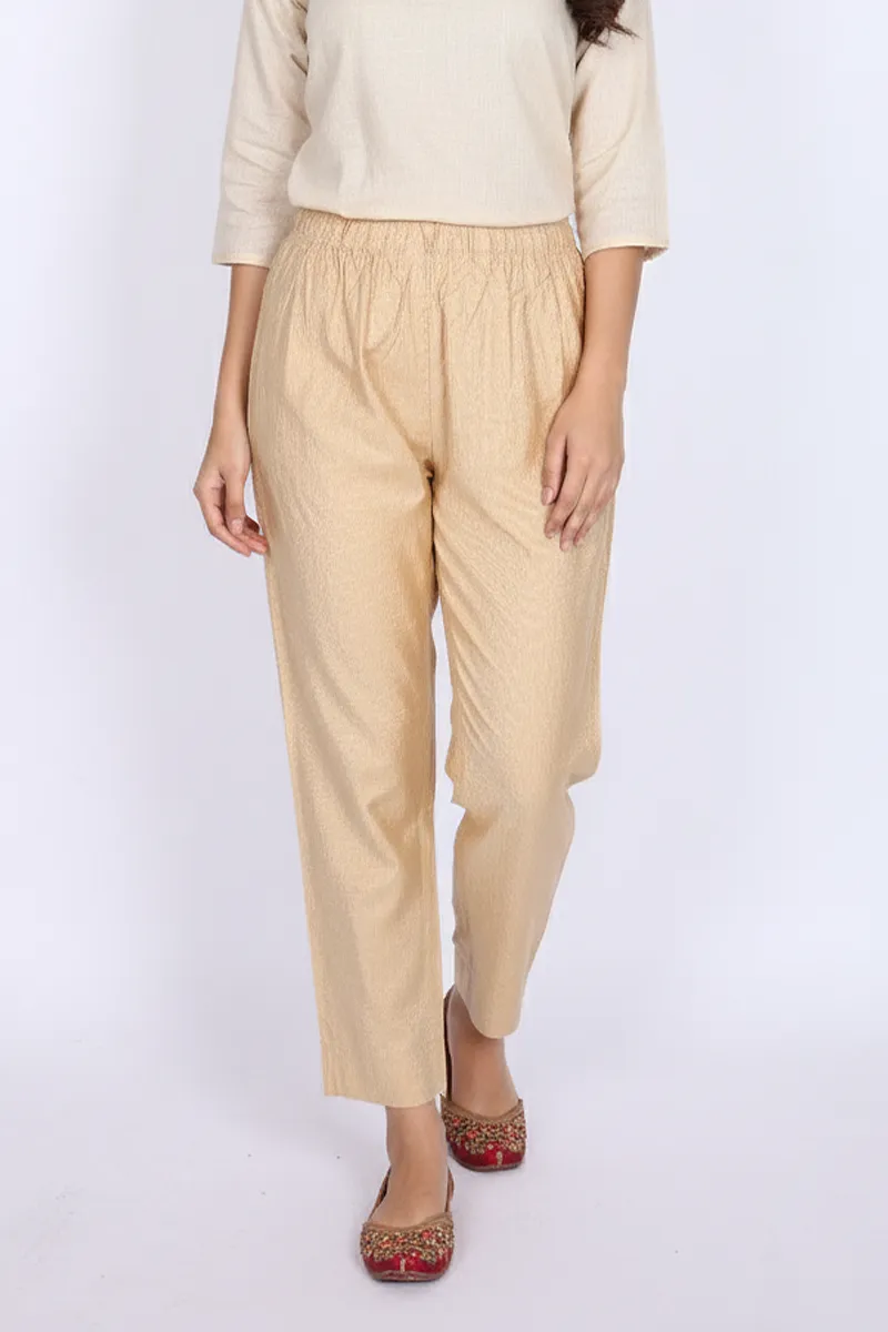 Rayon Solid Palazzo for Women CLW00094BEI3XL