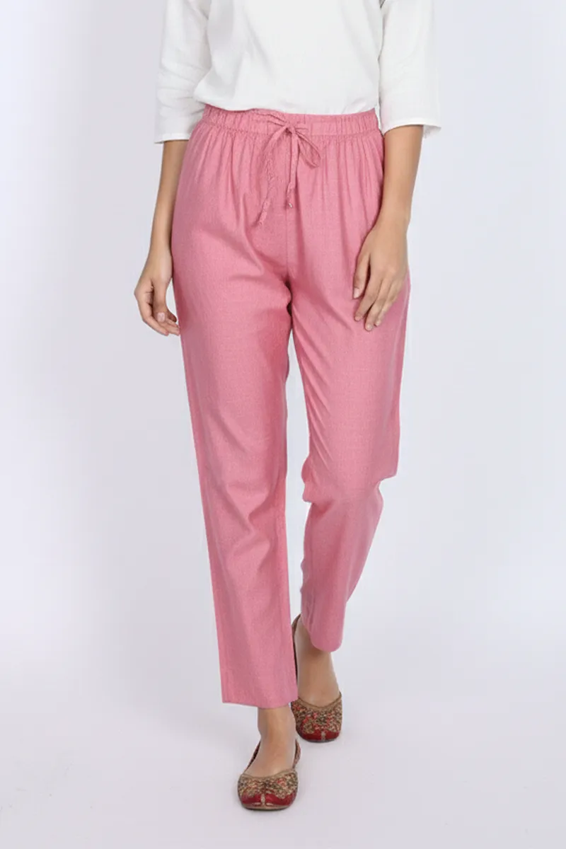 Cotton Blend Solid Palazzo for Women