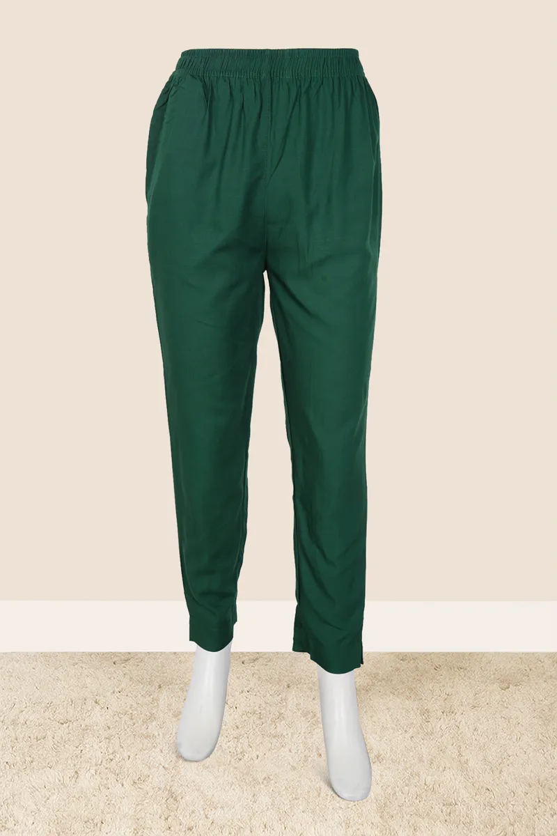 Cotton Solid Kurti Pant for Women