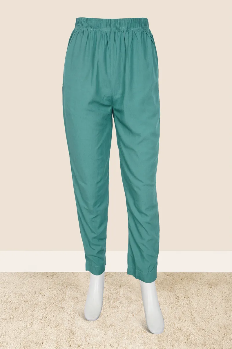 Cotton Solid Kurti Pant for Women CLW00097SAGXL
