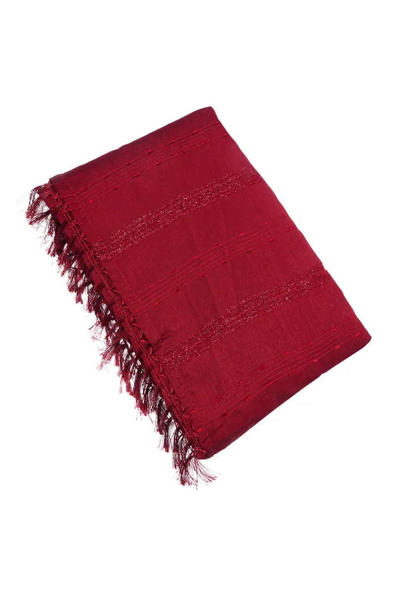 Vichithra Silk Solid Saree for Women CLW00353MARFRESIZ