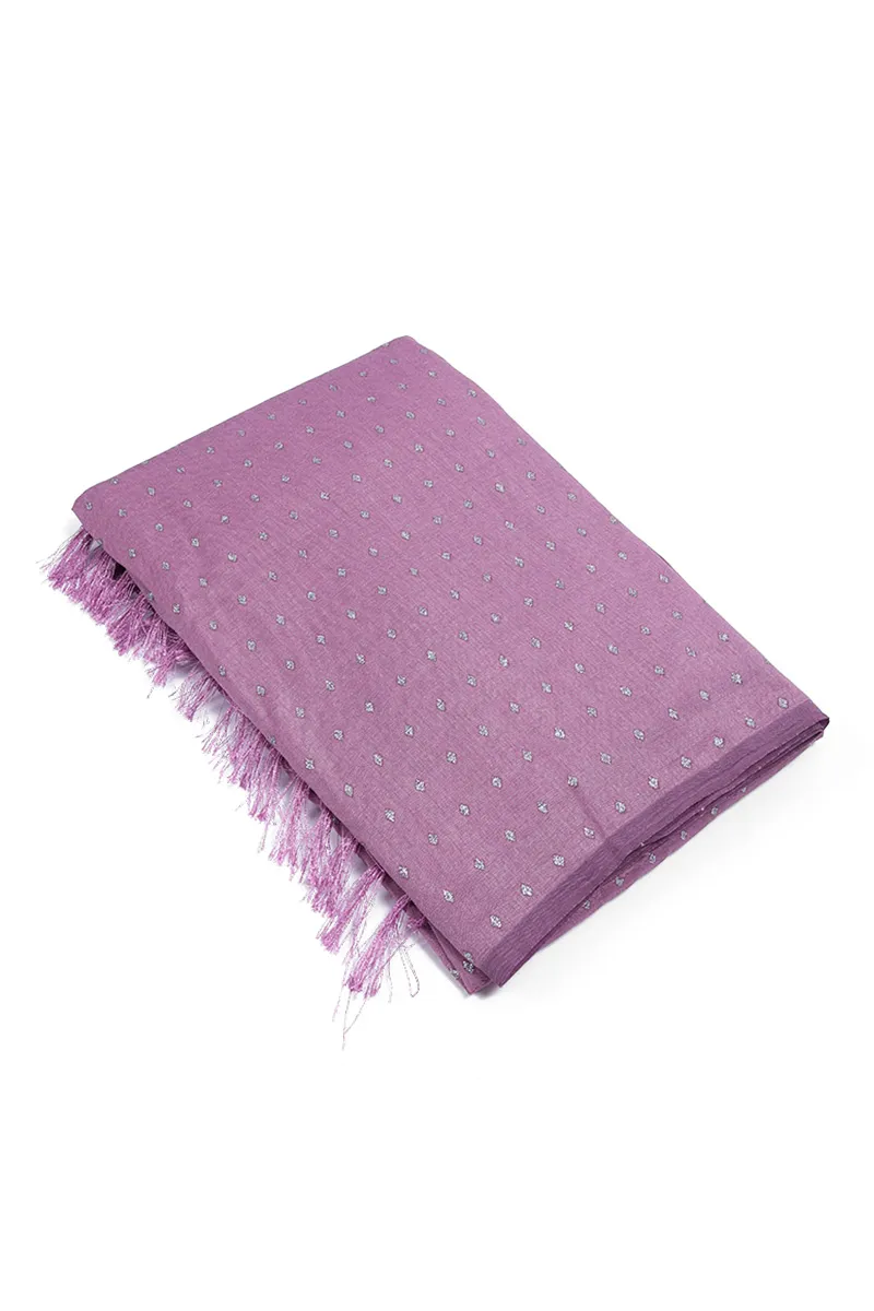 Synthetic Sequined Embellished Saree for Women CLW00357LAVFRESIZ