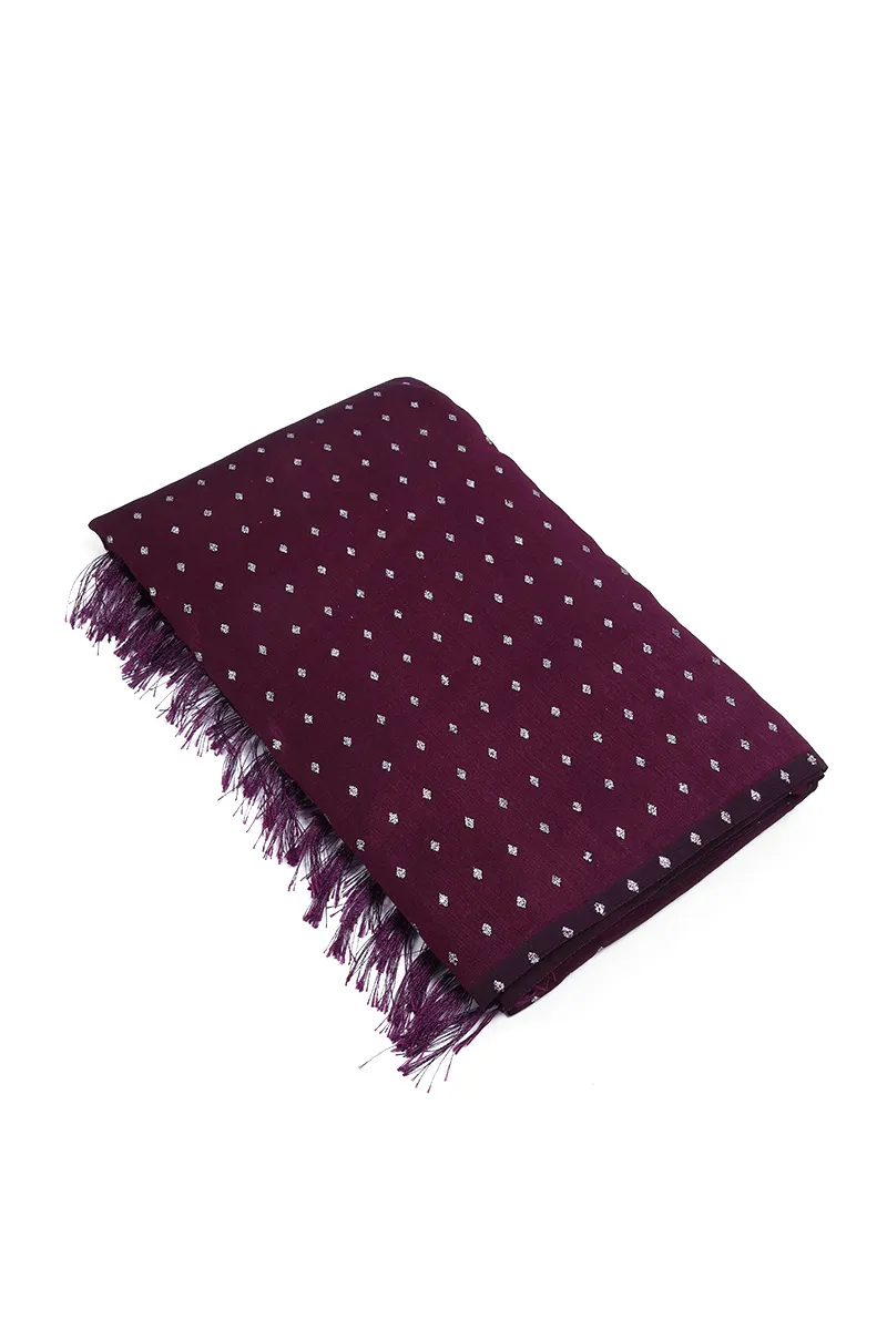 Synthetic Sequined Embellished Saree for Women CLW00357WINFRESIZ