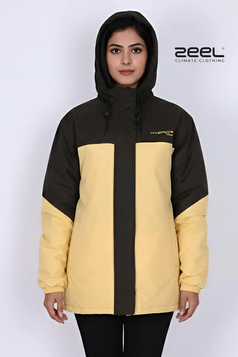 Poly PVC Waterproof Solid Rain Jacket for Women