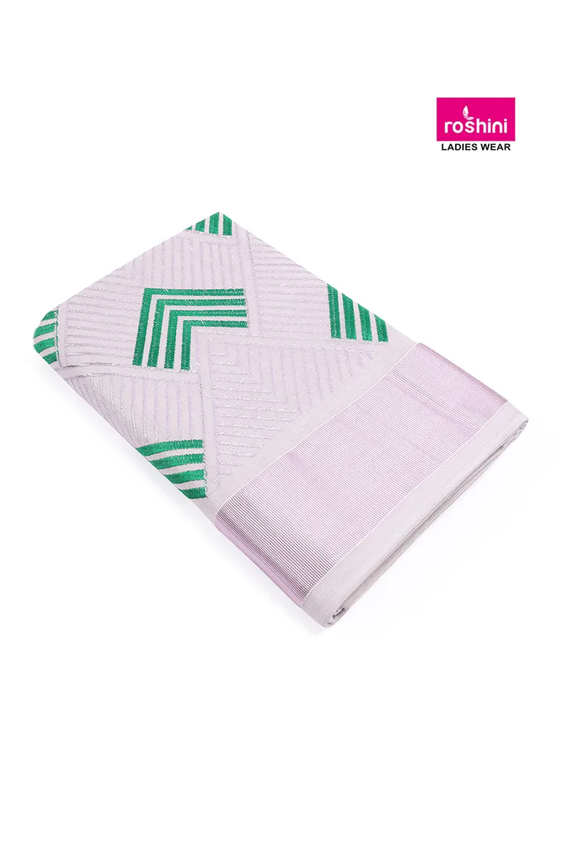 Rose Tissue Embroidered Saree for Women CLW00409GREFRESIZ