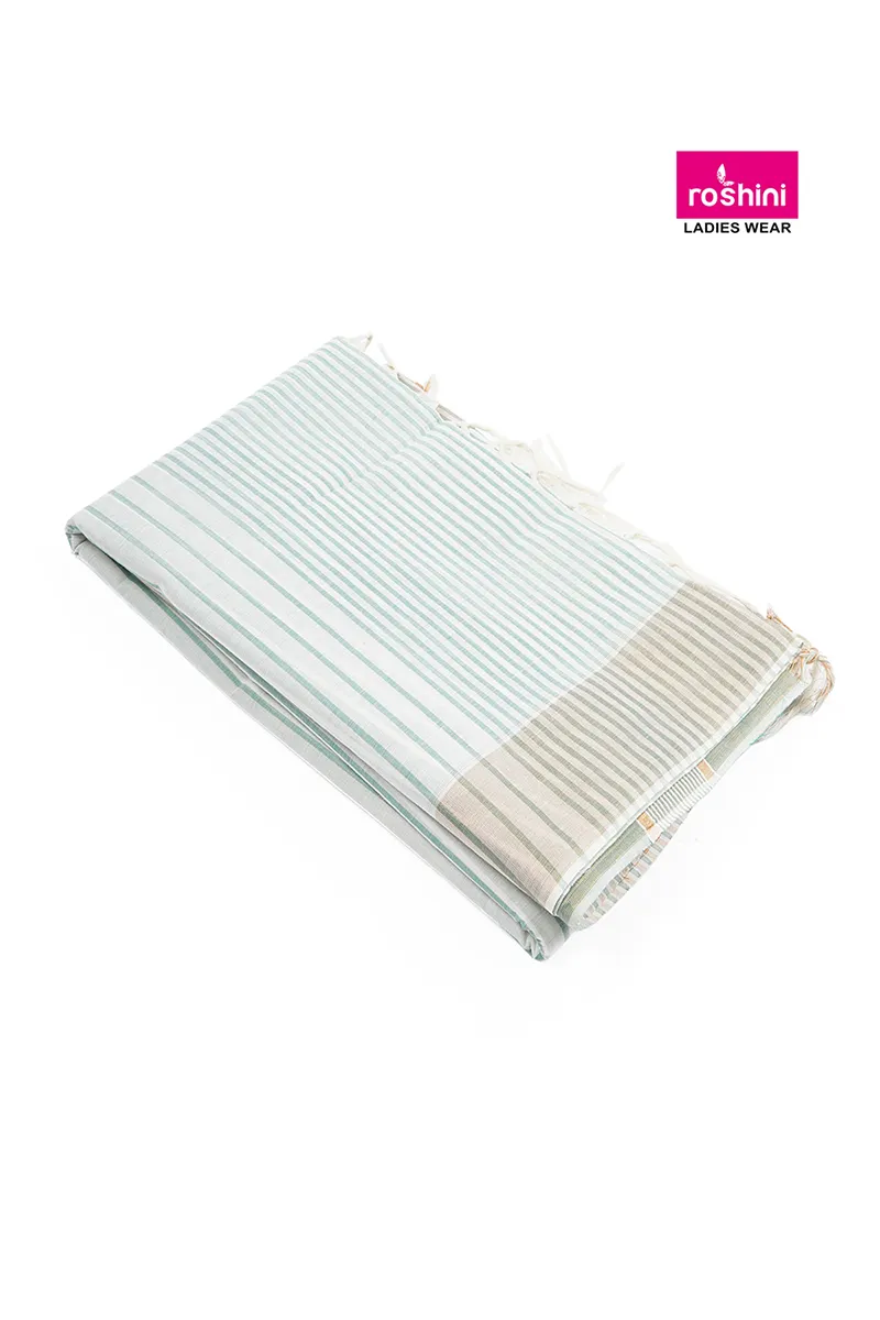 Tissue Woven Striped Saree for Women