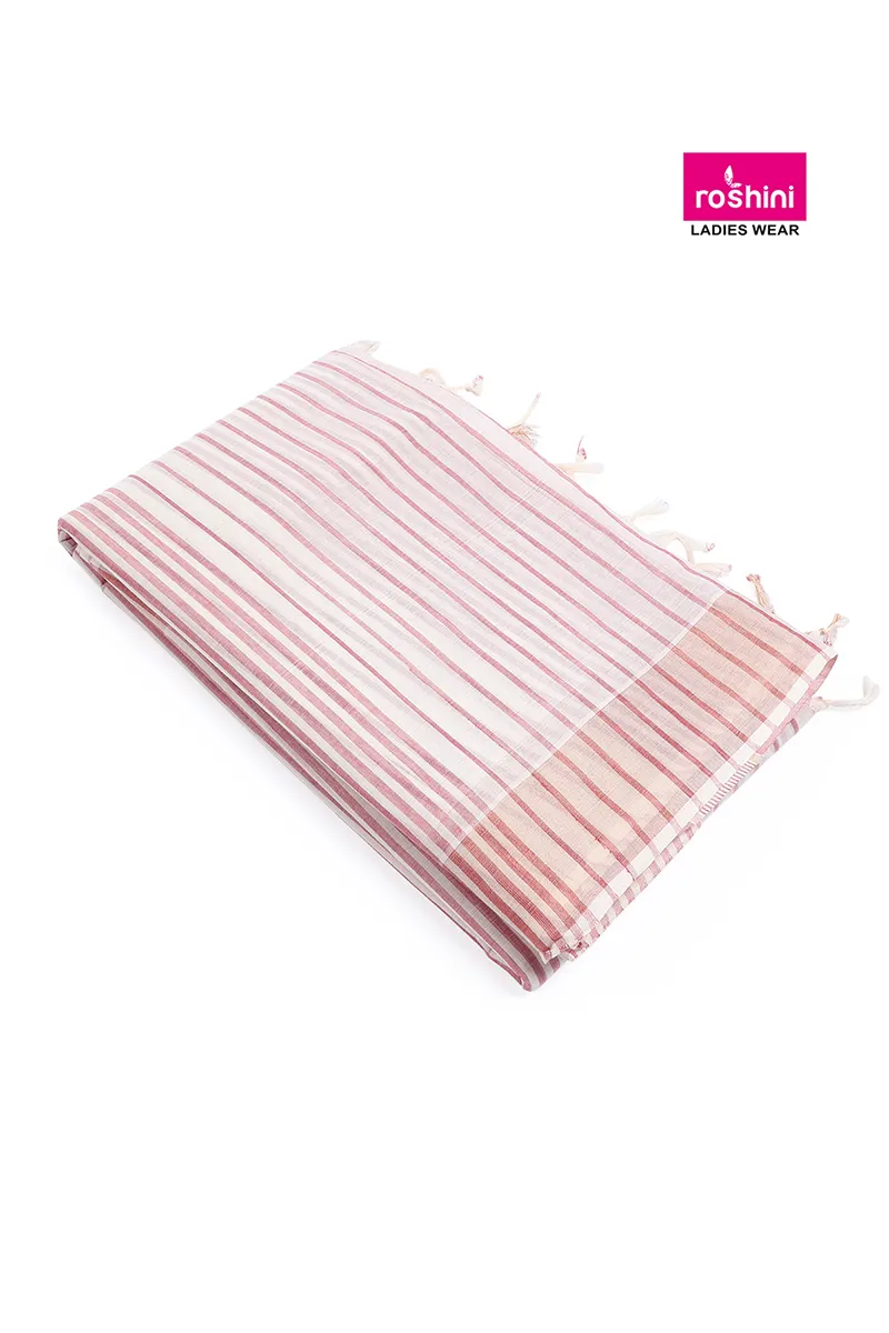 Tissue Woven Striped Saree for WomenCLW00417REDFRESIZ