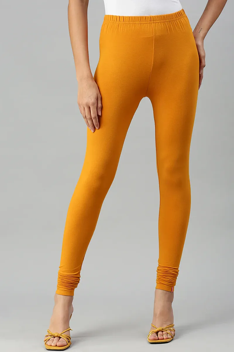 Cotton Lycra Stretchable Churidar Leggings for Women CLW00452MUS3XL