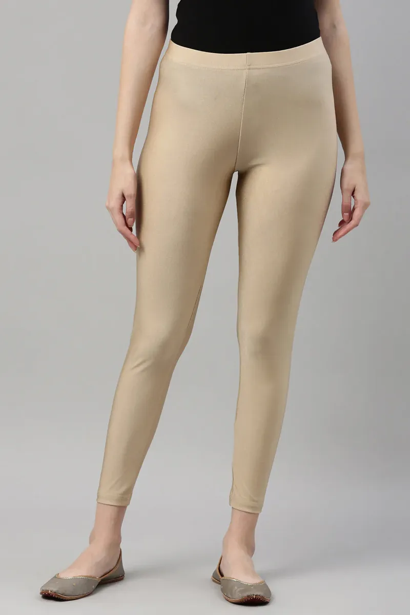 Nylon Shimmer Leggings for Women CLW00454SANXL