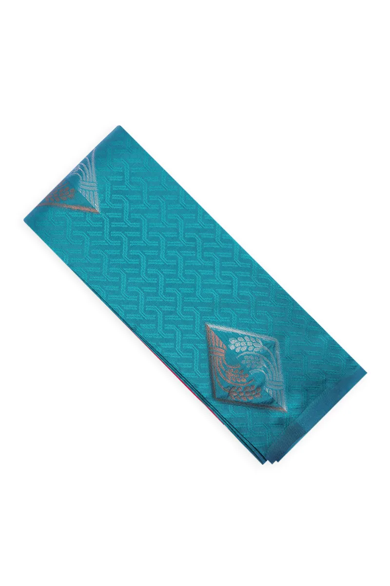 Art Silk Woven Design Saree with Unstitched Blouse for Women CLW00480TEAFRESIZ