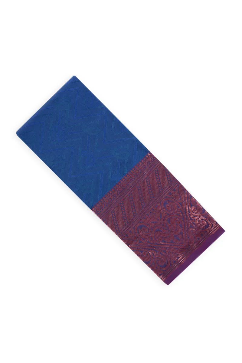 Art Silk Woven Design Saree with Unstitched Blouse for Women CLW00501BLUFRESIZ