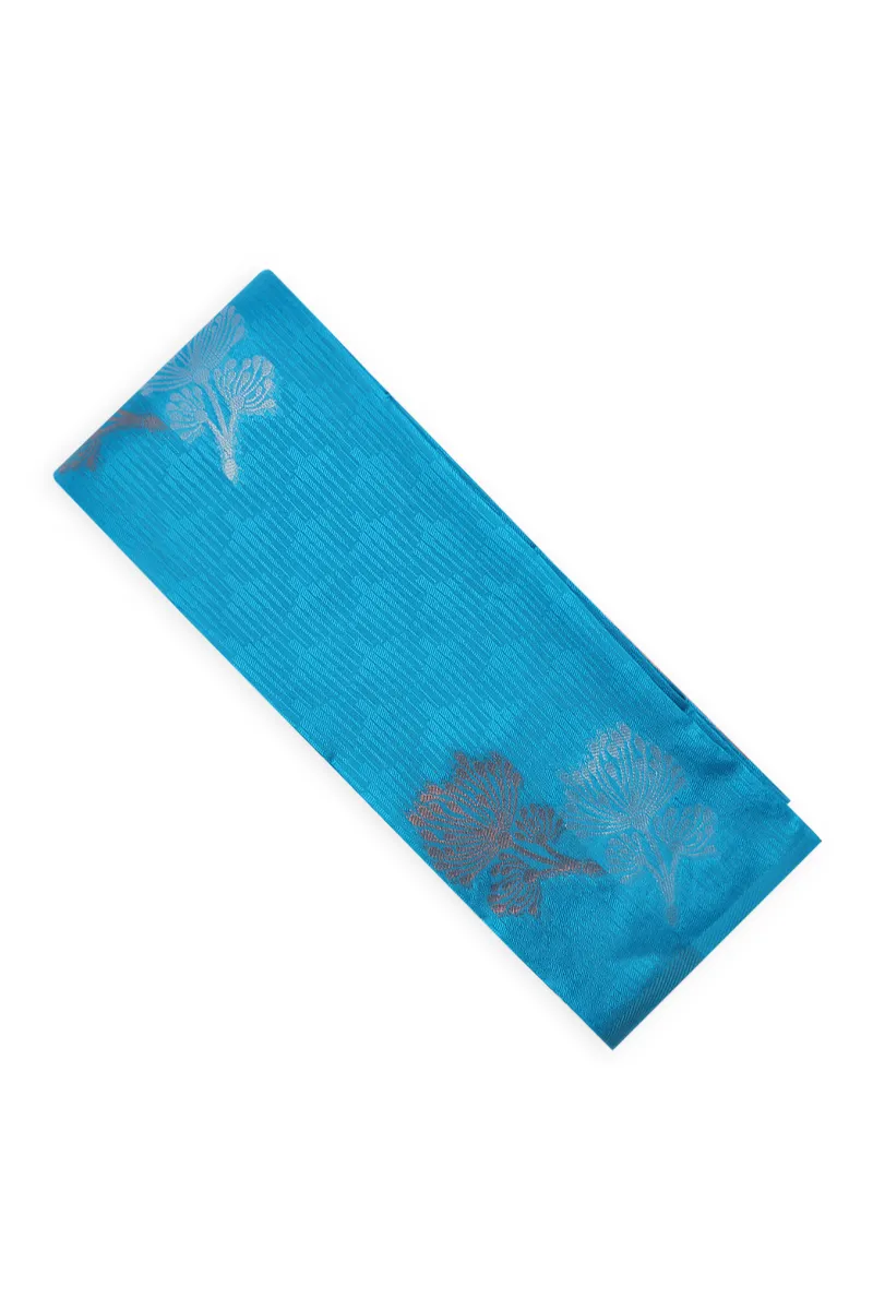 Art Silk Woven Design Saree with Unstitched Blouse for Women CLW00512TEAFRESIZ