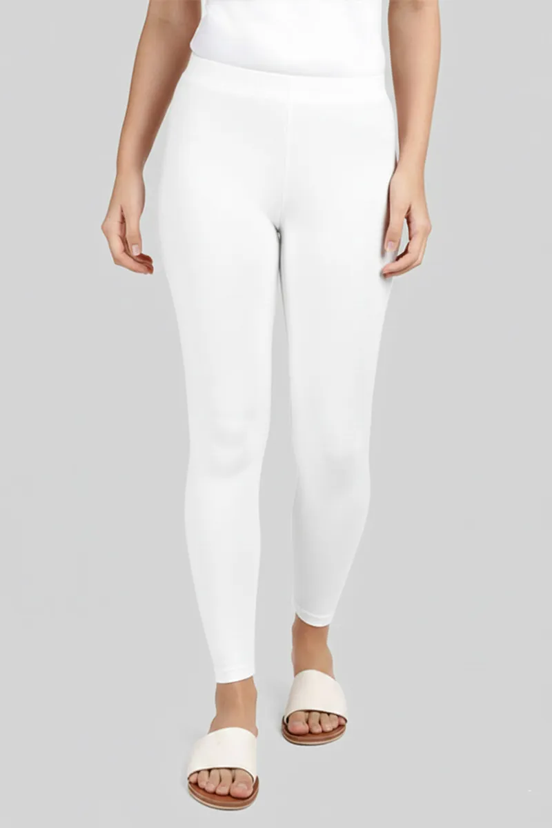 Cotton Stretchable Ankle Length Leggings for Women 