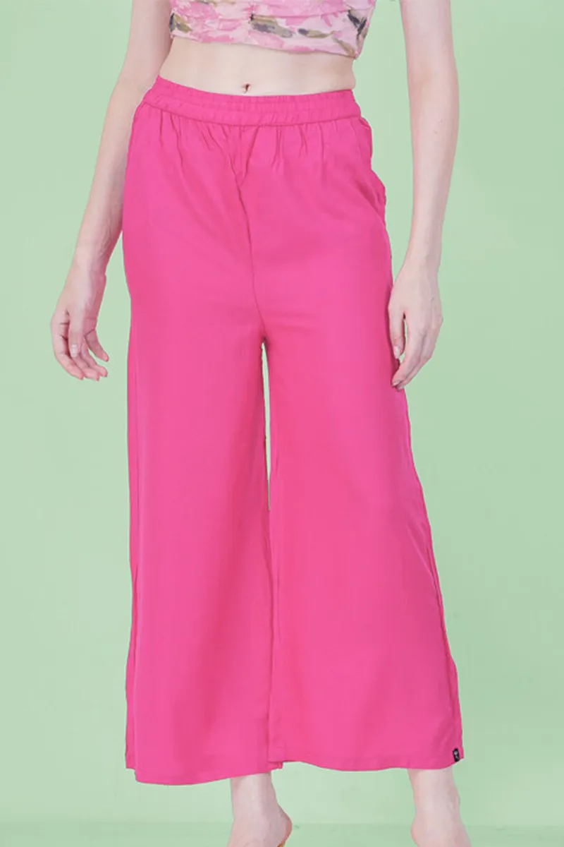 Rayon Solid Palazo for Women 