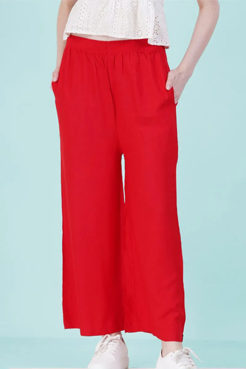Rayon Solid Palazo for Women 
