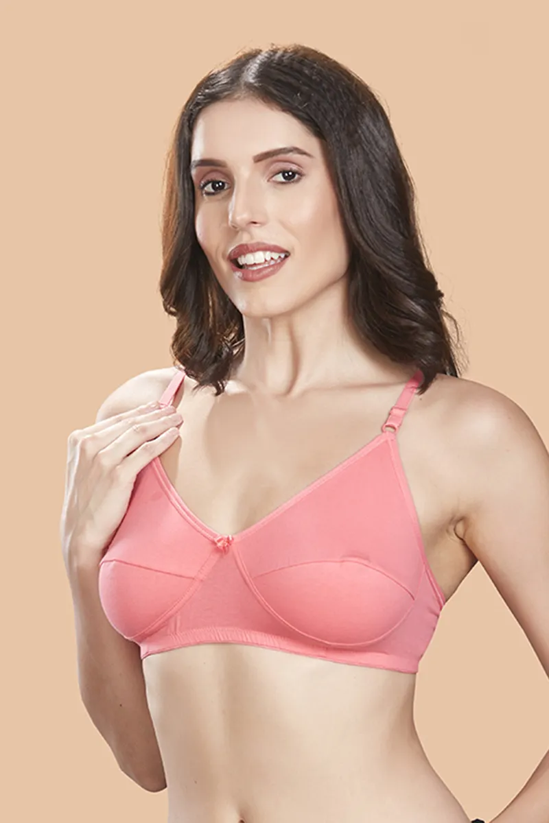 Poomex Cotton Non Padded Bra for Women 