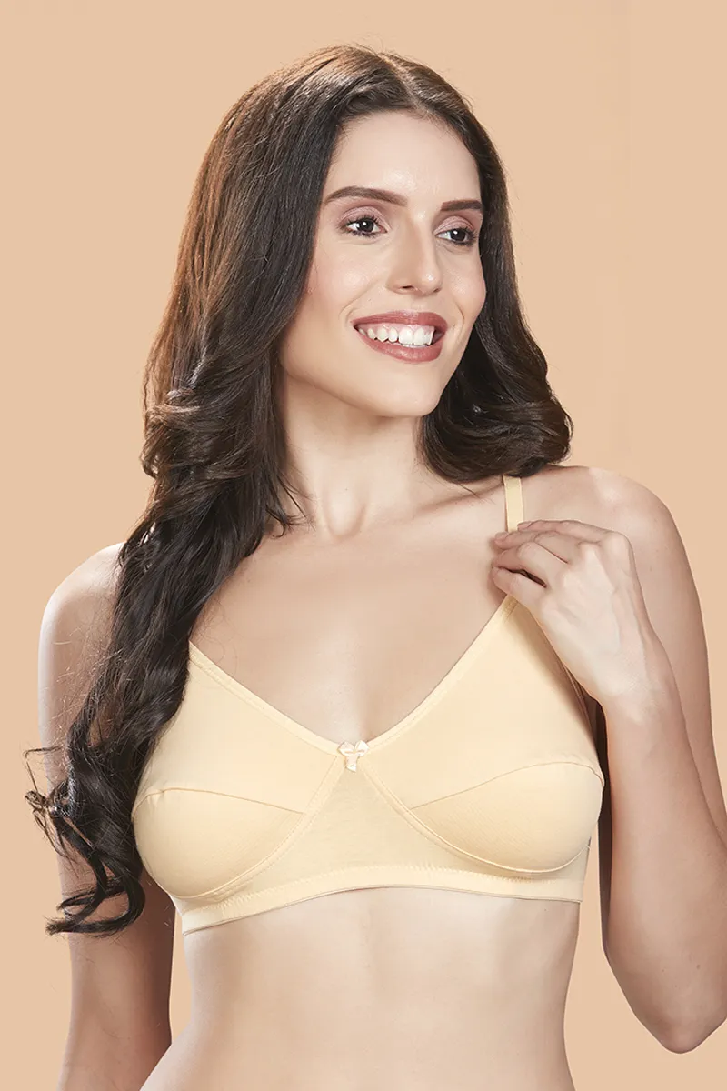 Poomex Cotton Non Padded Bra for Women CLW00613SAN38B