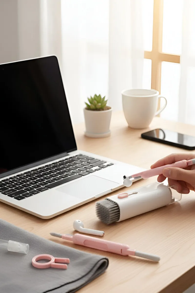 7 in 1 Electronic Cleaner Cleaning Kit for Monitor Keyboard, AirPods (Pink)