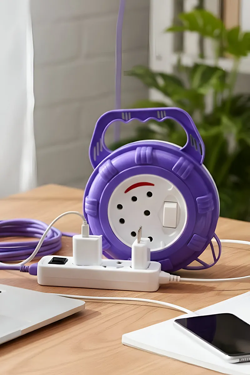 1440 W Flex Box with Shock Proof, 3 Ports (Purple)