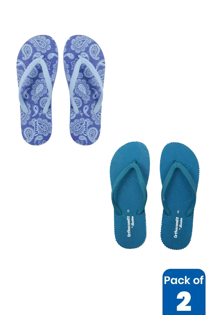Pack of 2 Flip Flops Combo for Women