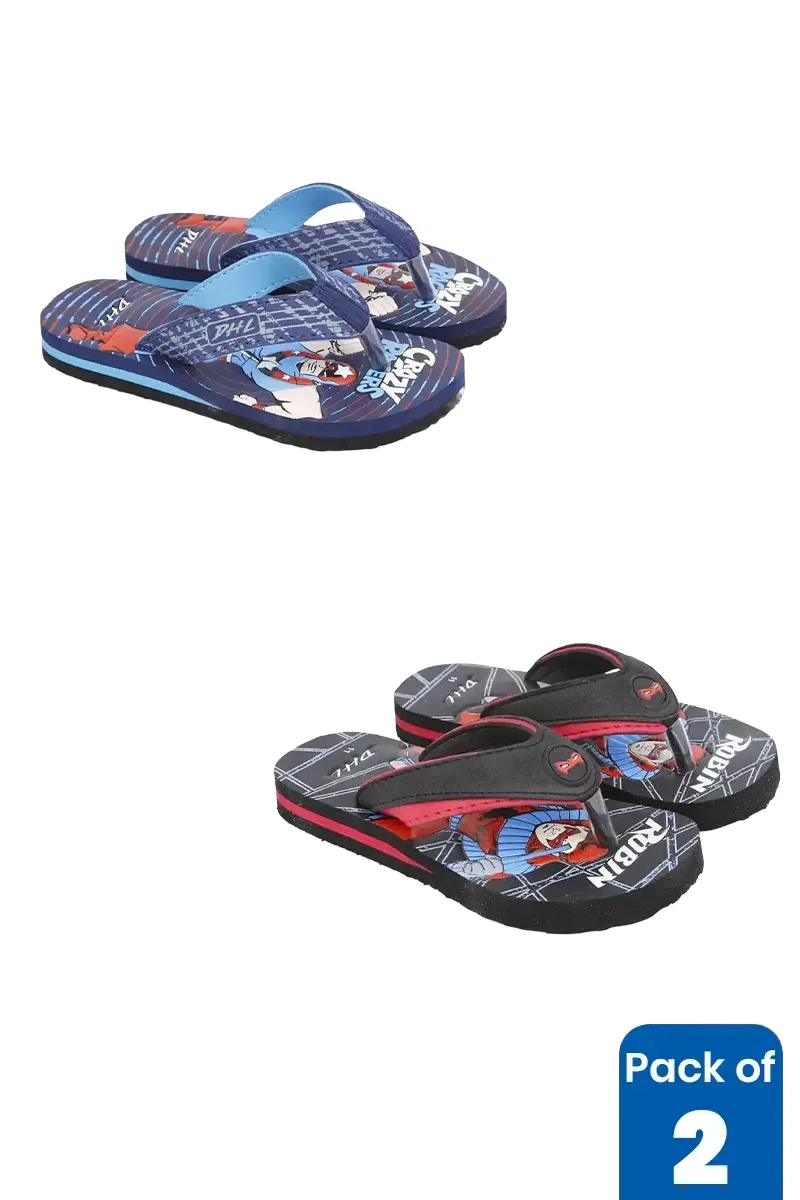 Boy's Flip Flops Combo - Pack of 2