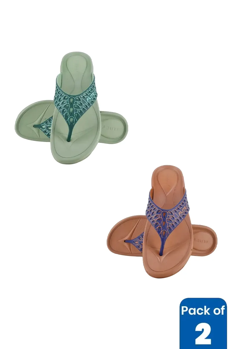 Casual Slippers Combo for Women - Pack of 2