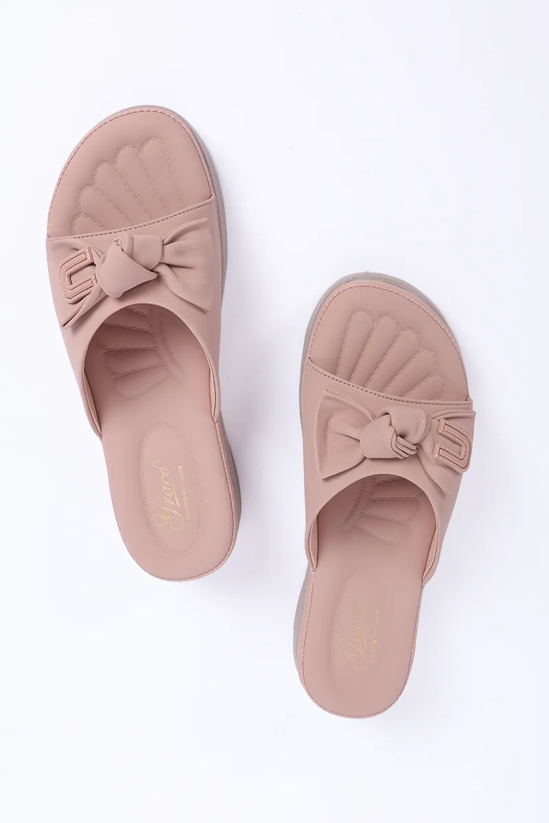 Slip-On Wedge Heel Slippers for Women