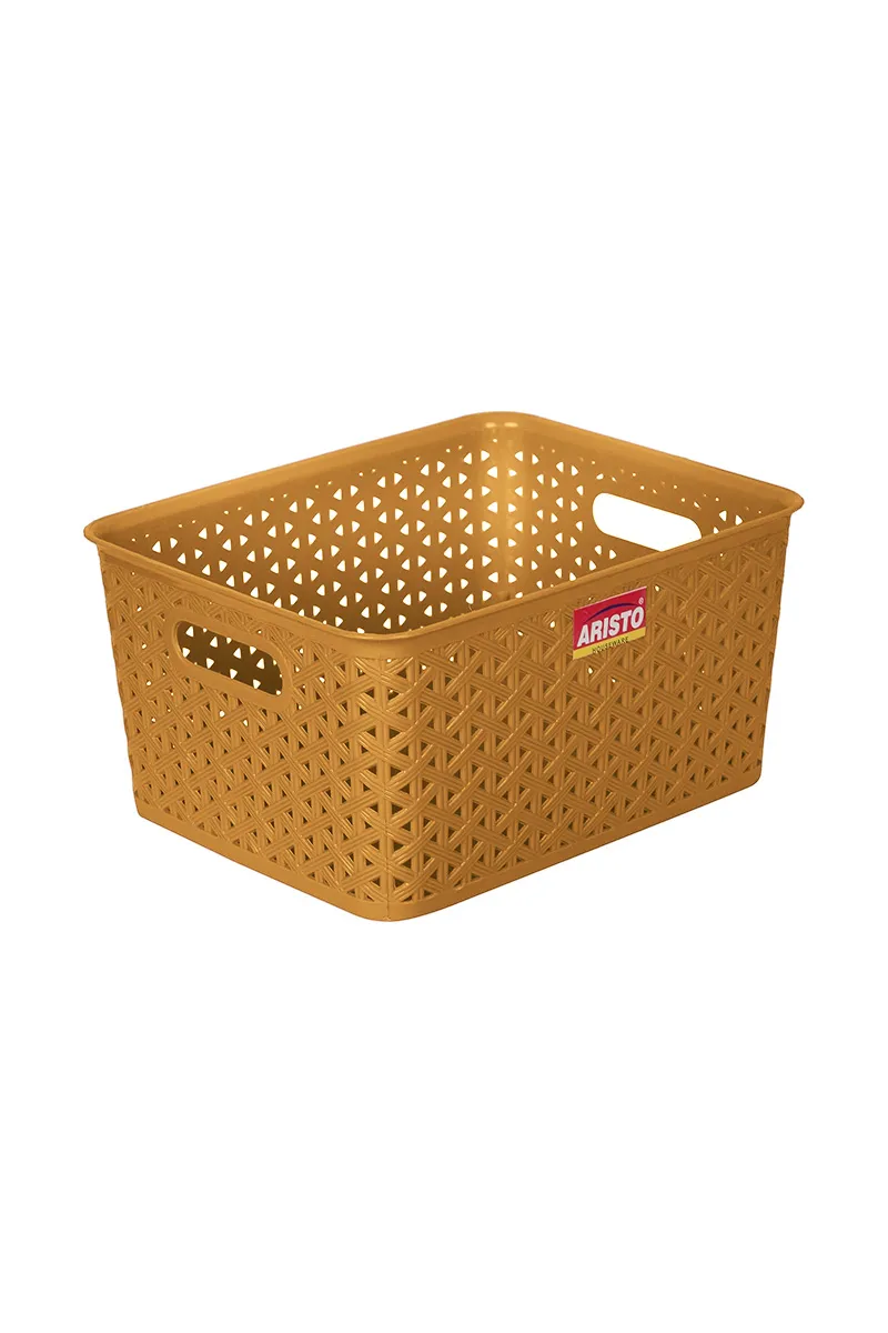 Aristo Plastic Multiuse Basket, Brown - 27 Cm HK000011BASBRO