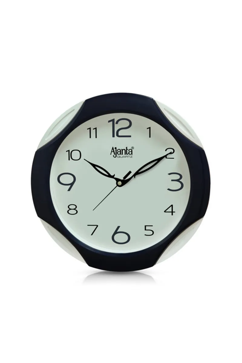 Ajanta Plastic Simple Wall Clock - 2117, Blue - 27 Cm