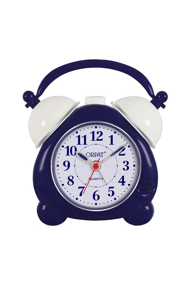 Orpat Plastic Time Piece Buzzer Alarm Clock - 777, Blue - 9x10 Cm
