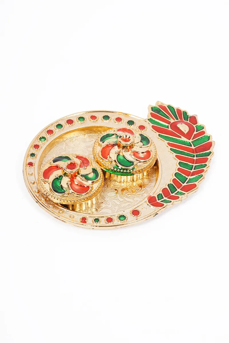 Plastic Kunguma Chimil, Multicolor - 11 Cm