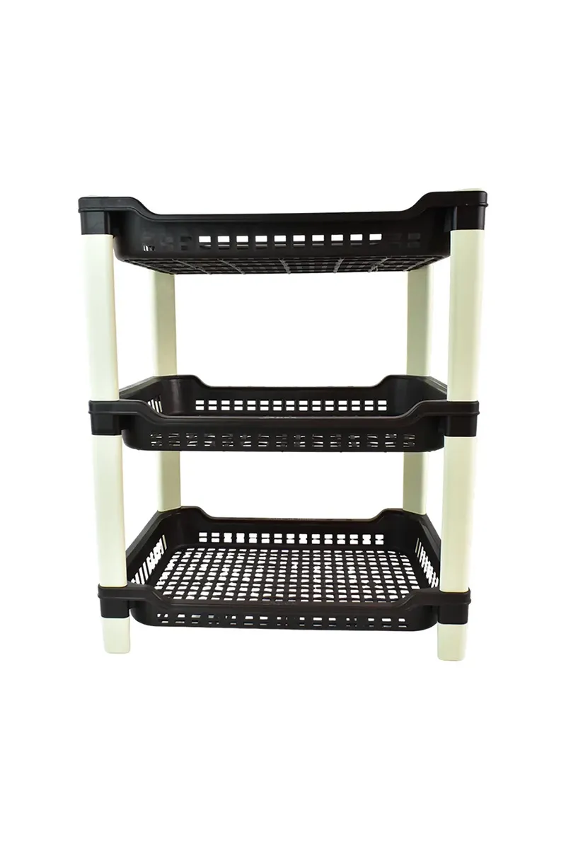 Apex Plastic Multiuse Rack, Brown - 28x40 Cm