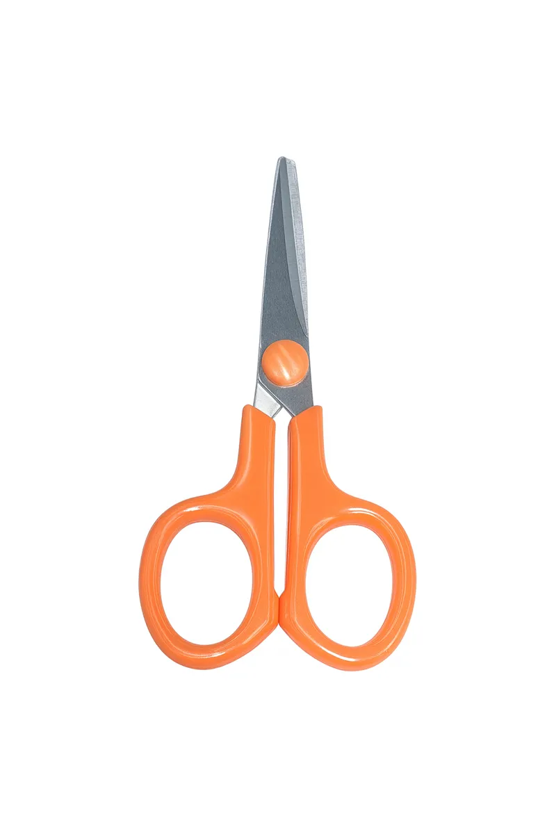Plastic & Stainless Steel Multipurpose Scissor, Orange - 10 Cm HK000306SCIRORG