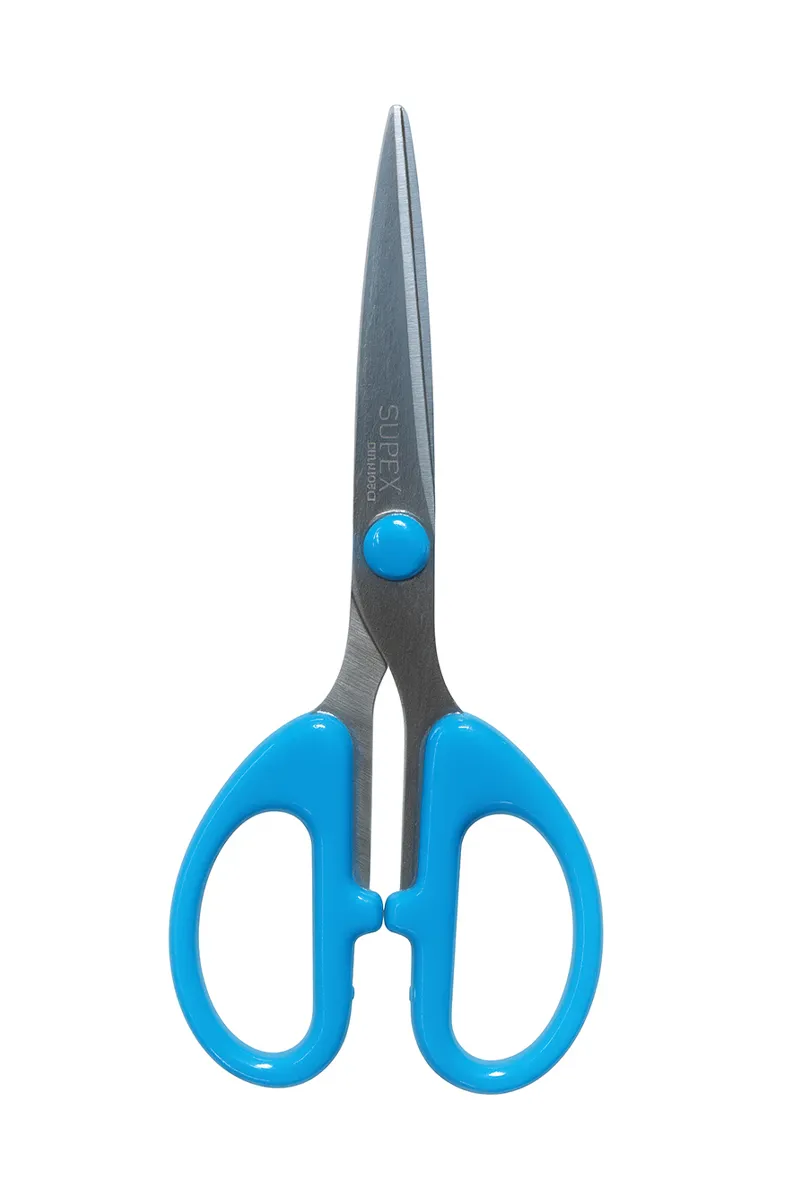 Plastic & Stainless Steel Multipurpose Scissor, Blue - 20 Cm