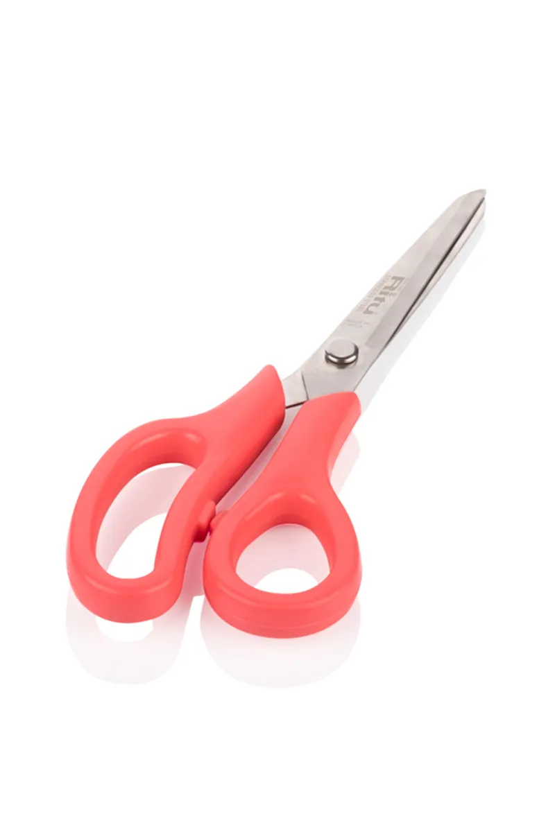 Ritu Plastic & Stainless Steel Multipurpose Scissor, Peach - 20 Cm