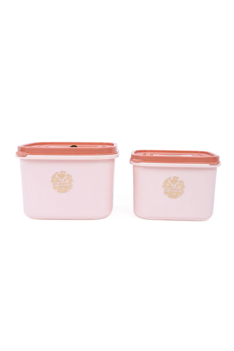 Sunshine Plastic Storage Container - 2 Pcs