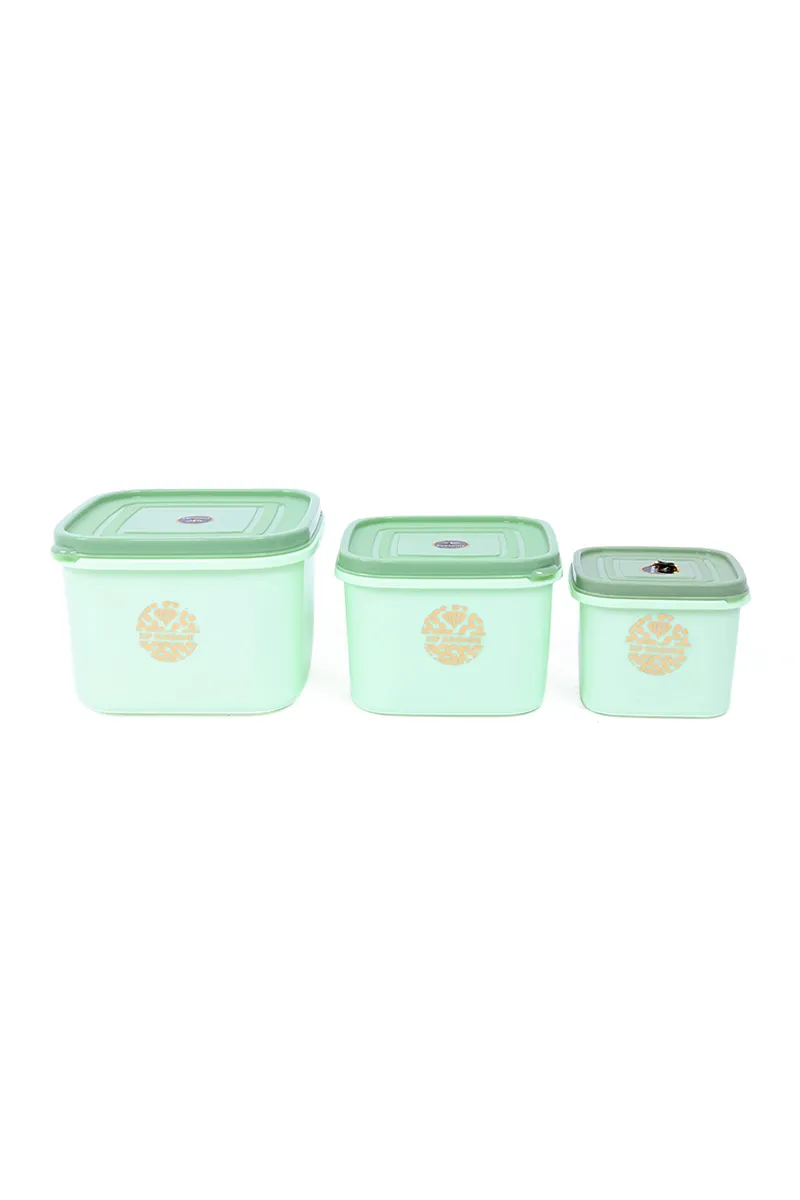Sunshine Plastic Storage Container - 3 Pcs