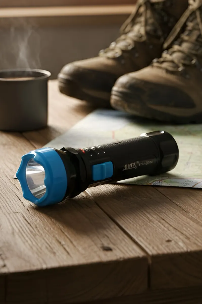 Rechargeable Pocket-Friendly LED Torch/Flashlight (Blue) HK000360LEDTORBLU1