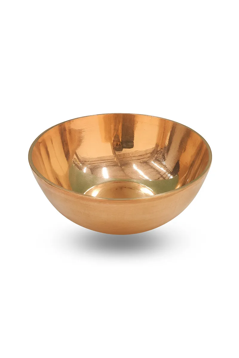 Brass Pooja Katori, Gold - 3 Cm / 100 ML