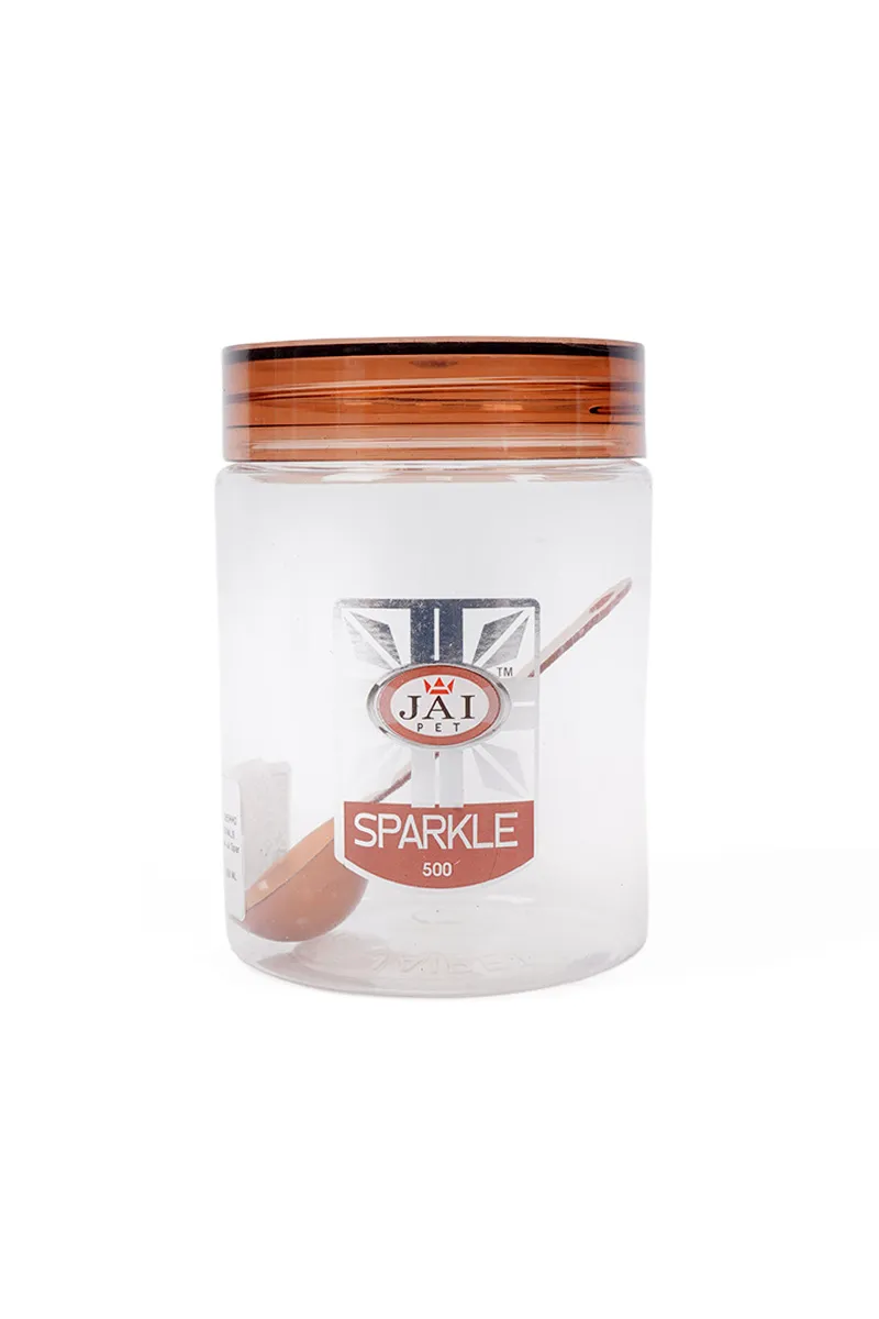 Container-Jai Sparkle-3 Pcs 500 ml, Brown HK000395CONBRO500ML