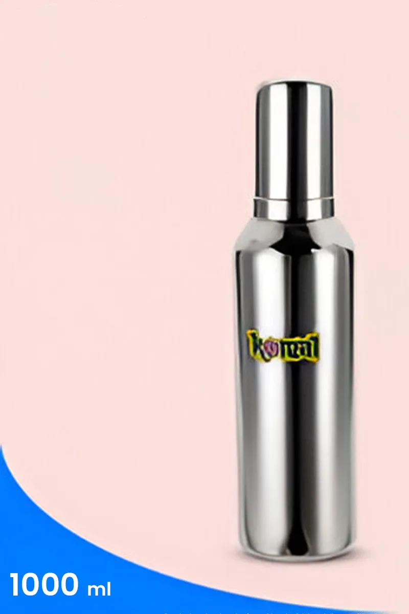 Komal Stainless Steel Oil Dispenser, Silver - 1000 ML