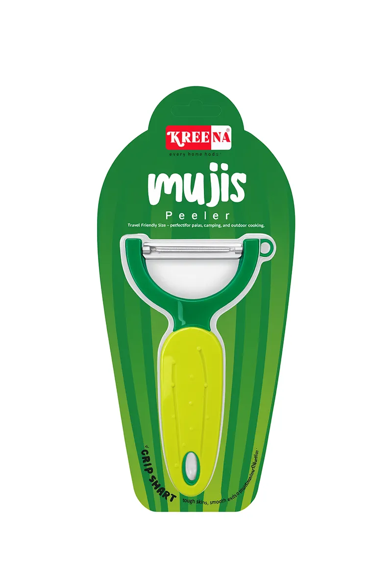 Plastic & Stainless Steel Multiuse Peeler, Green - 12 Cm