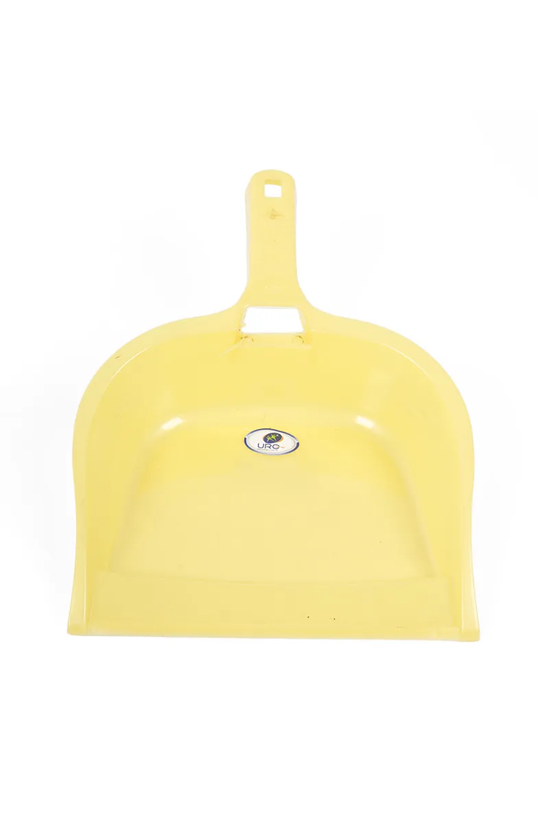 Plastic Dust Pan, Light Yellow - 32x24 Cm