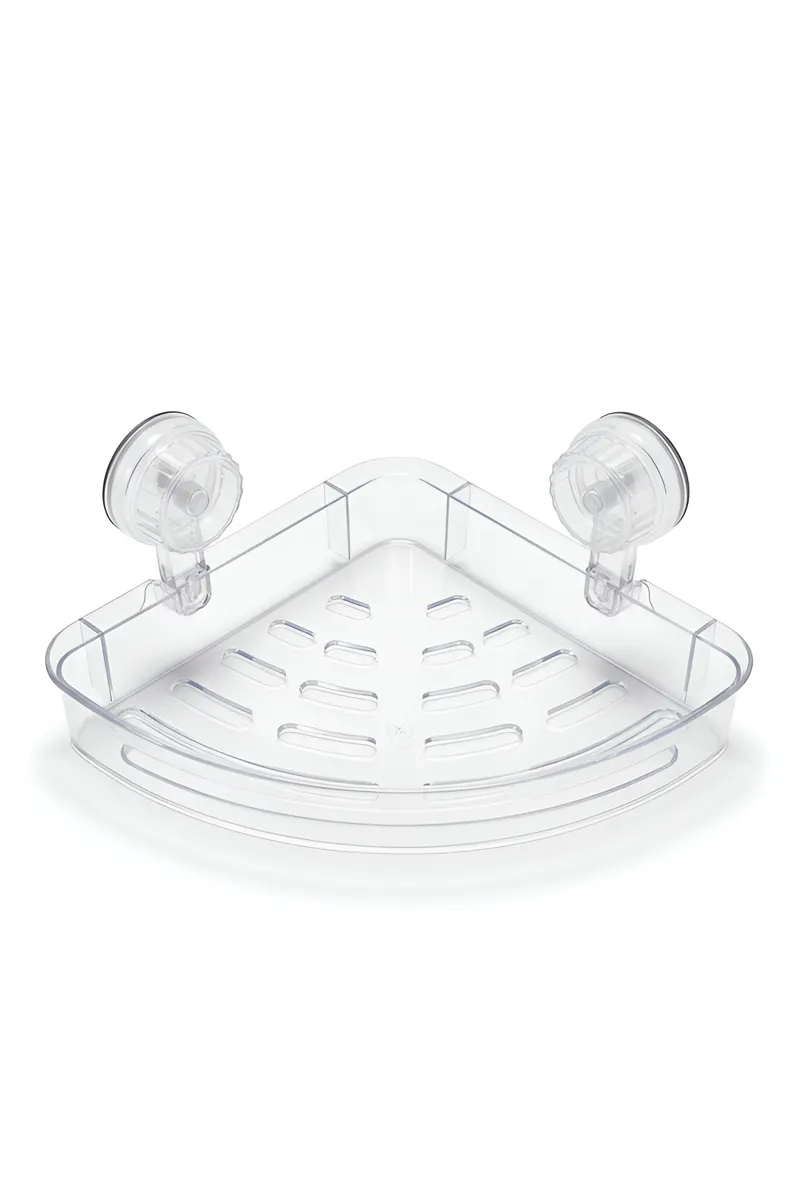 Plastic Multiuse Corner Rack - 26 Cm white