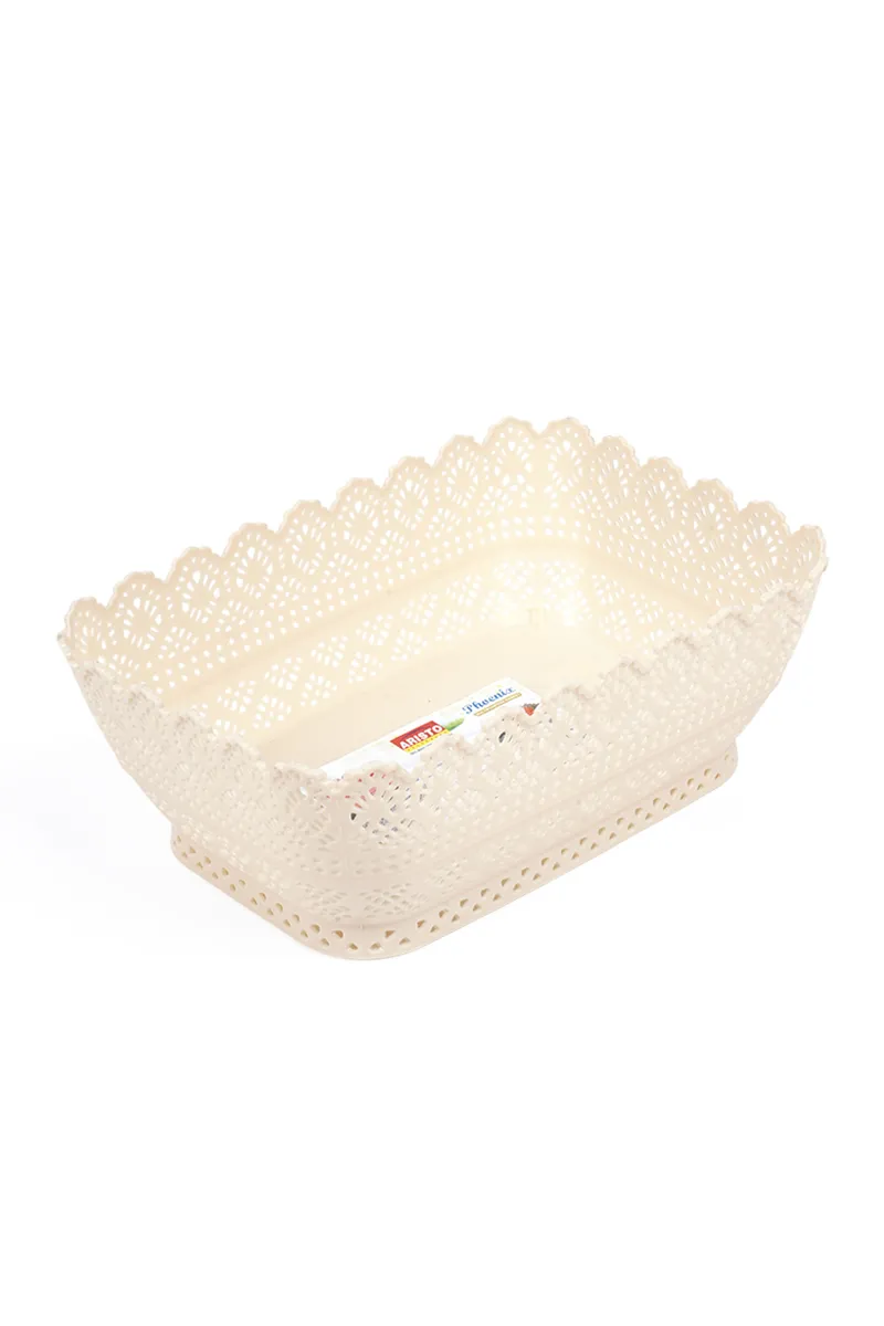Aristo Plastic Basket 22 Cm - Cream HK000693BASCRE