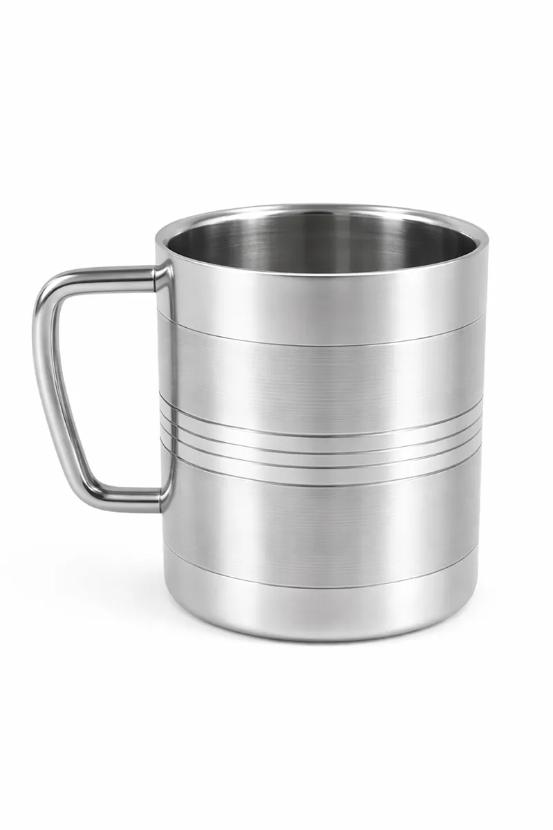 Stainless Steel Mug, Silver - 250 ML